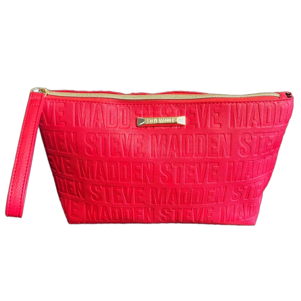 Red Steve Madden Clutch Purse - Wrist Strap